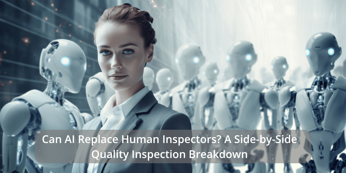 AI-based quality inspection system scanning products on a manufacturing line